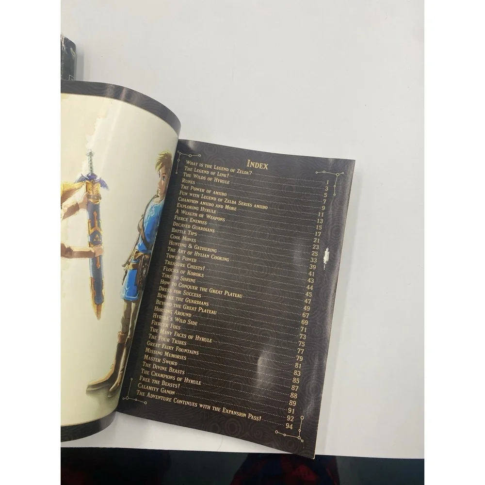 Legend Of Zelda Breath Of The Wild Switch Game, Explorers Guide, & Sleeve No Map